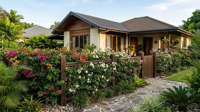 Desain Pagar dengan Tanaman Berduri sebagai Pengaman Alami Rumah