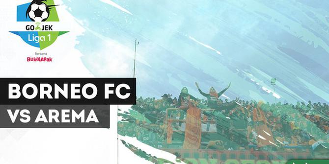 VIDEO: Highlights Liga 1 2018, Borneo FC vs Arema 2-1