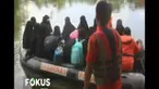 Evakuasi dilakukan menyusul kian tingginya banjir akibat luapan Sungai Kampar akibat curah hujan dan dibukanya pintu Bendungan PLTA Koto Panjang.