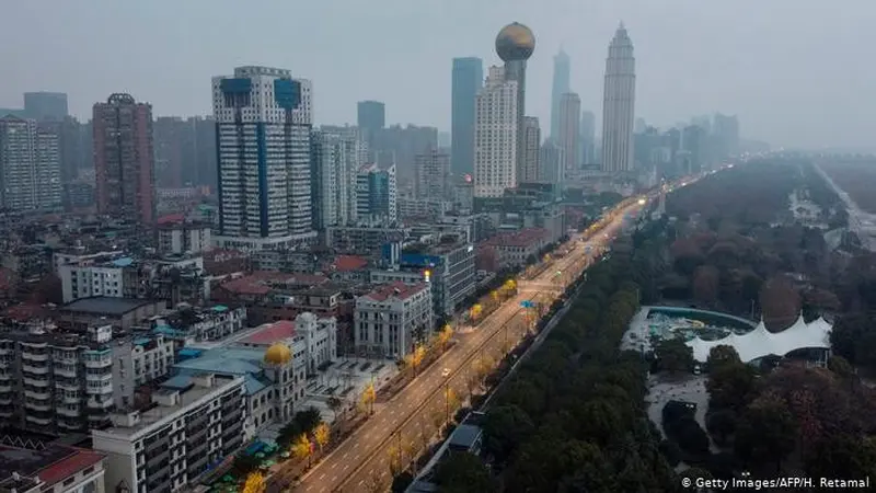 Kota Wuhan, China, awal mula virus corona menyebar.