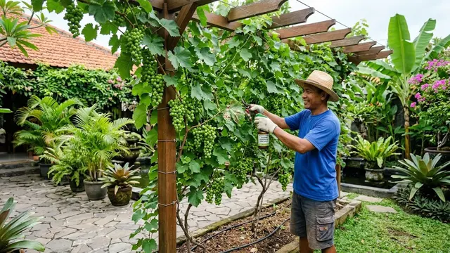 Mengendalikan Hama dan Penyakit pada Tanaman Anggur/AI Generated