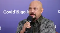 Kepala BPPT Hammam Riza mendorong lembaga litbang, perguruan tinggi, industri, asosiasi dan juga beberapa start up company di bidang kesehatan menghasilkan inovasi produk yang dapat diproduksi oleh industri dalam negeri saat dialog  di Graha BNPB, Jakarta, Rabu (15/7/2020). (Dok BNPB)