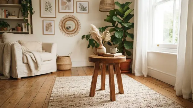 Kursi Stool Bulat/AI Generated