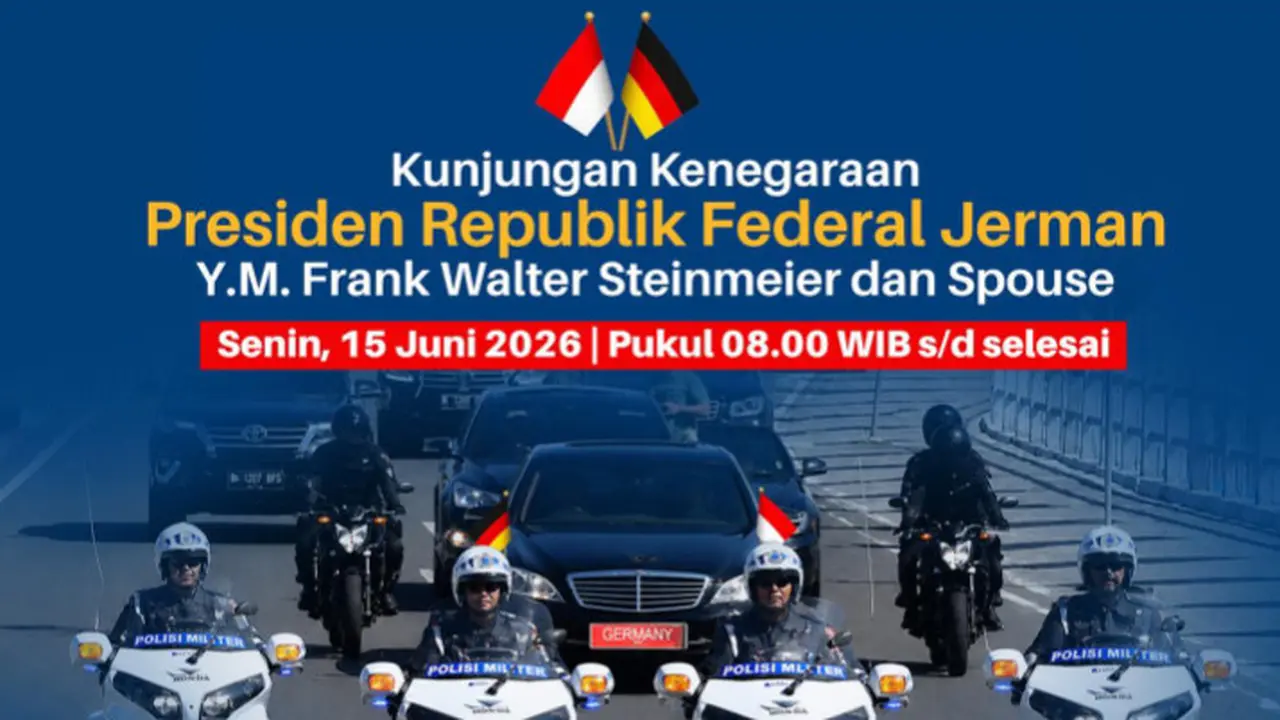 Rekayasa Lalu Lintas saat Kunjungan Presiden Jerman