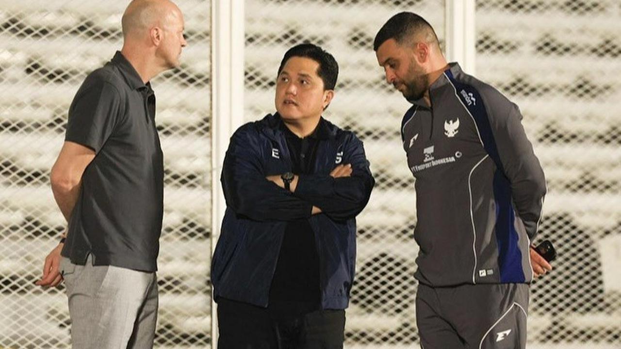 Erick Thohir beri pesan khusus ke pemain Timnas jelang hadapi Bahrain.