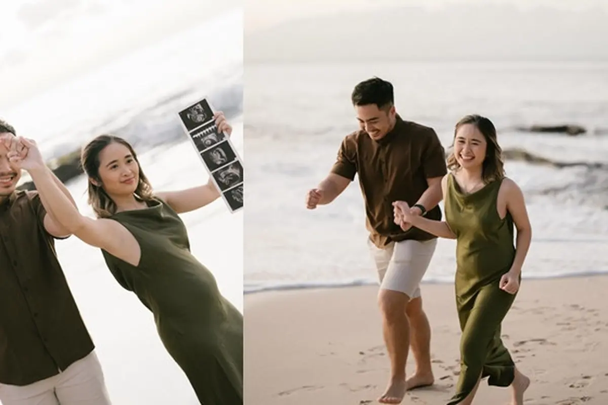 7 Maternity Shoot Gritte Agatha dan Suami di Pantai, Tampil Menawan dengan Baby Bump