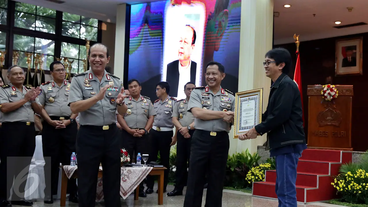 Kapolri apresiasi program berita Liputan 6 SCTV yang setia memberitakan kinerja Polri.