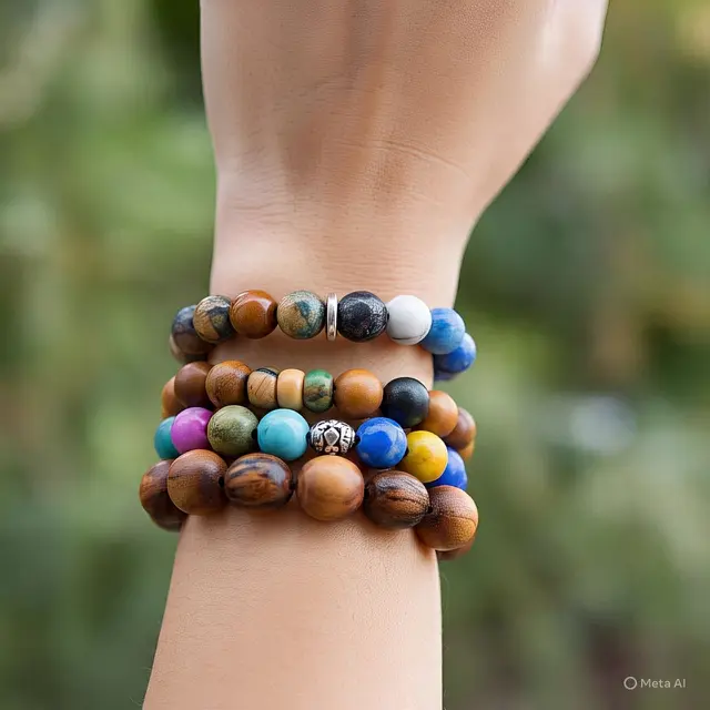7. Gelang Tumpuk (Stacked Beads Bracelet)
