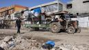 Badan Pertahanan Sipil Gaza melaporkan 91 orang tewas akibat serangan Israel di seluruh wilayah pada Senin (19/5/2025). (Bashar TALEB/AFP)