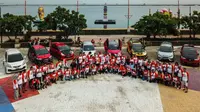 Honda Jazz Owner Club menggelar family gathering ke-4 di wilayah Jakarta Utara. (Jojo)