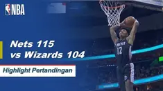 Spencer Dinwiddie mengangkat Nets ke kemenangan 115-104 atas Wizards, mencetak 25 poin dan menghasilkan delapan assist.