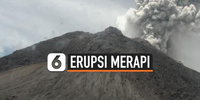 VIDEO: Merapi Kembali Erupsi, Tinggi Abu Mencapai 5000 Meter