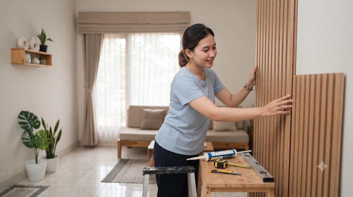 Cara Memasang Wall Panel PVC