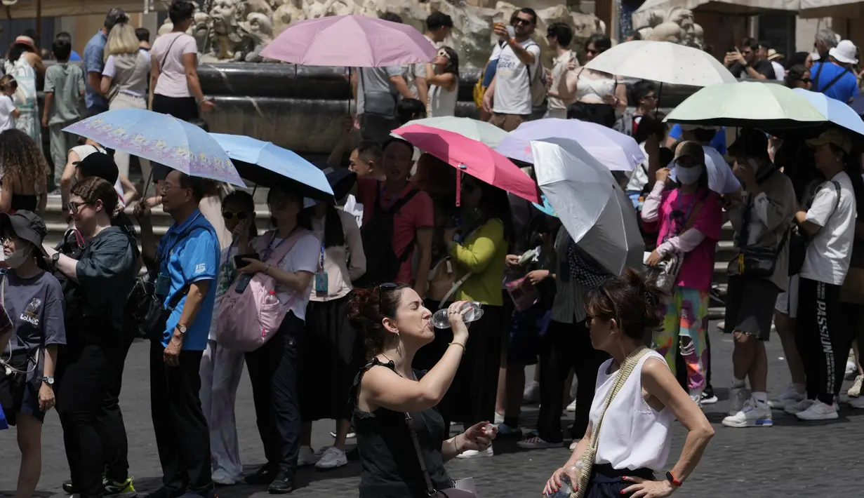 Cuaca di Italia akan mengalami perubahan drastis.  (AP Photo/Gregorio Borgia)