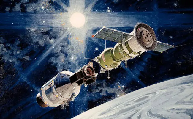 Proyek uji Apollo-Soyuz. (Sumber NASA)