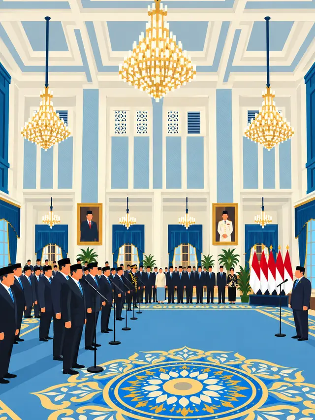 Infografis 18 Pejabat dalam Reshuffle Kabinet Merah Putih