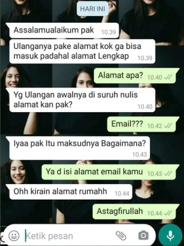 chat kocak guru dan murid