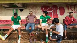 Ryuji Utomo bersiap mengikuti latihan bersama Munial Sports Group di Stadion Lebak Bulus, Jakarta. Ryuji dahulu merupakan anggota tim SAD Uruguay pada periode 2011-2013. (Bola.com/Vitalis Yogi Trisna)