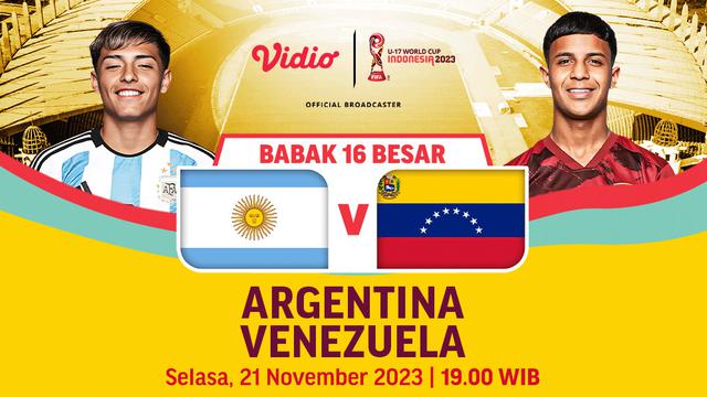 Jadwal Siaran Langsung Fifa U17 World Cup Argentina vs Venezuela di Vidio