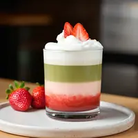 Resep Strawberry Matcha Cloud Kekinian./Copyright depositphotos.com/AI