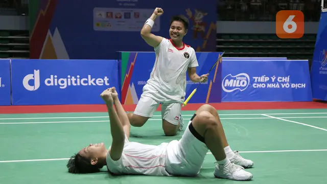 Foto: Kandaskan Perlawanan Wakil Thailand, Apriyani / Siti Sumbang Medali Emas di SEA Games 2021