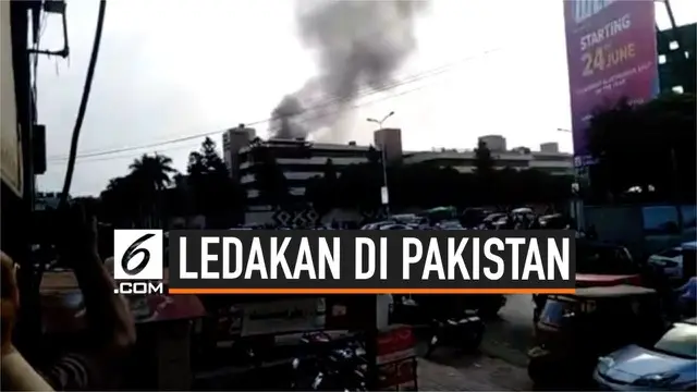 Warga Rawalpindi Pakistan dikejutkan ledakan kuat yang berasal dari Rumah Sakit Militer Pakistan. Ledakan hancurkan sebagian bangunan rumah sakit.