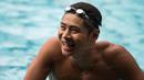 Glenn Victor lahir pada 7 November 1989 memulai kariernya justru dari dunia tenis sebelum akhirnya menekuni renang pada usia 10 tahun. (Bola.com/Vitalis Yogi Trisna)