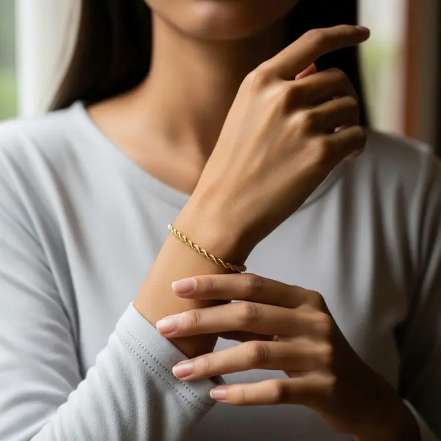 9 Gelang Emas Minimalis Model Korea yang Lagi Tren, Tampil Chic dan Elegan