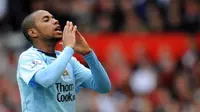Mantan striker Manchester City, Robinho. (AFP/Paul Ellis)