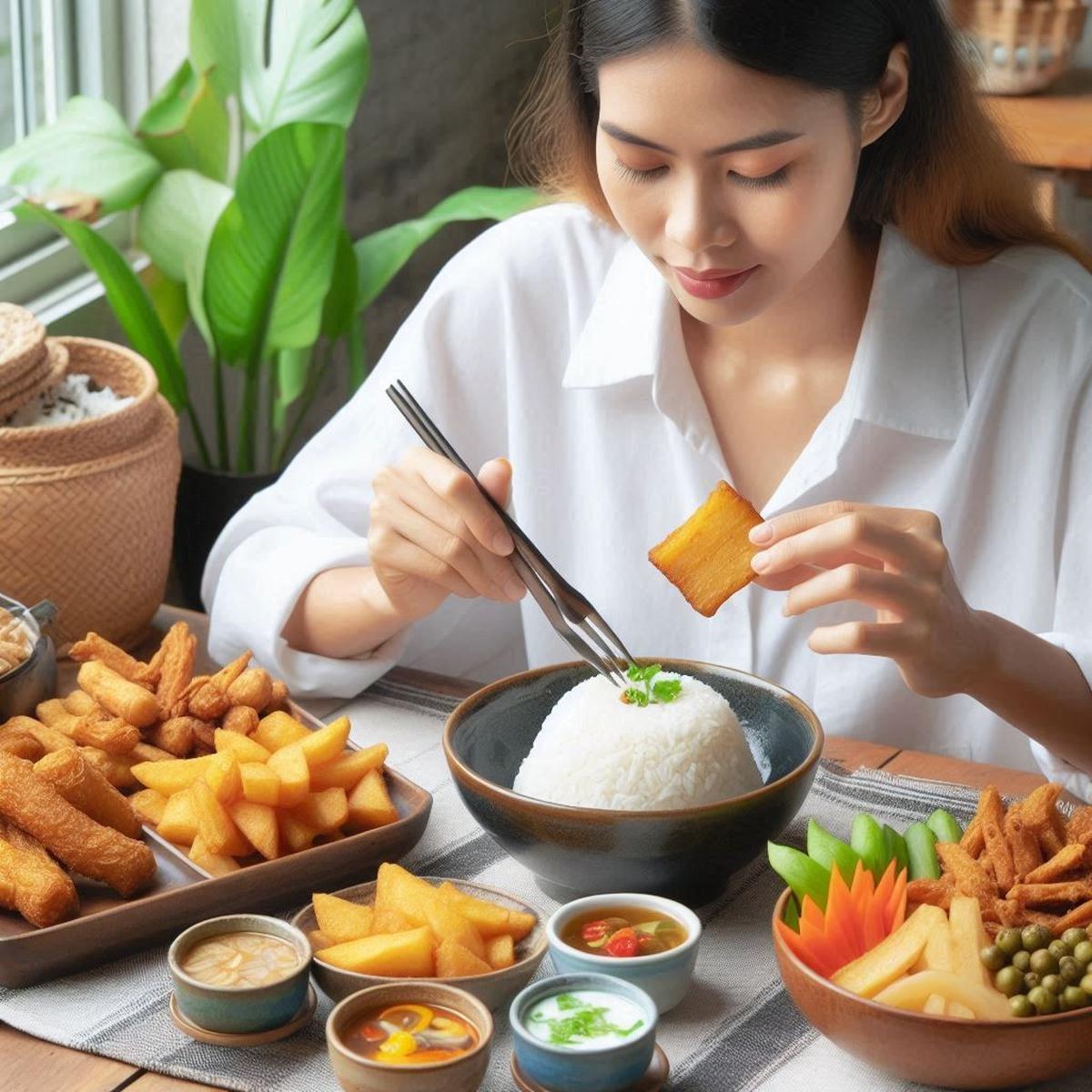 Double Carbo Nasi dan Singkong