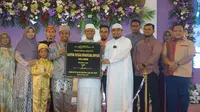 Penceramah kondang Ustadz Das'ad Latif menghadiri peresmian Rumah Percetakan Al Qur&rsquo;an, Fatijja Nusantara Inovasi di Cilodong, Depok, Sabtu (2/3) (Istimewa)