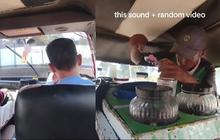 Sang pedagang es krim dengan cerdiknya memanfaatkan angkot sebagai alat transportasi untuk membawa gerobaknya, sehingga menarik minat penumpang lain untuk membeli es krim.