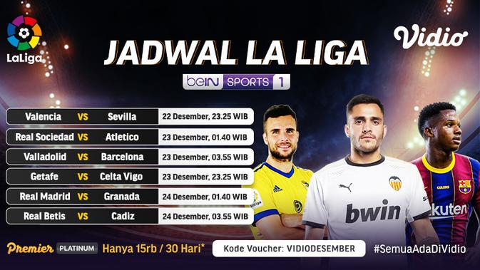 Jadwal Liga Spanyol Pekan Ke 15 Di Vidio Kans Real Madrid Ke Puncak Klasemen Spanyol Bola Com