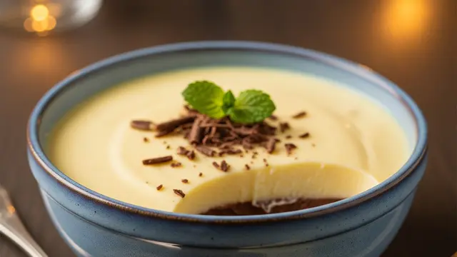 Puding Cokelat Vla Keju yang Creamy