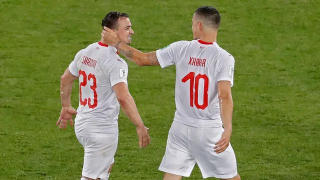 Selebrasi Xherdan dan Shaqir