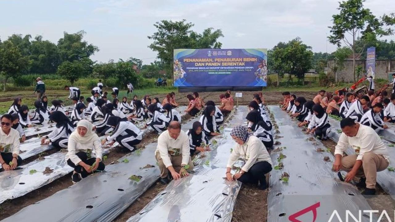 Gubernur Jatim Dorong Program Sekolah Inovatif Ketahanan Pangan (Sikap) untuk Edukasi Siswa