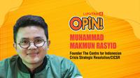 Muhammad Makmun Rasyid, Founder The Centre for Indonesian Crisis Strategic Resolution/CICSR (Ist)