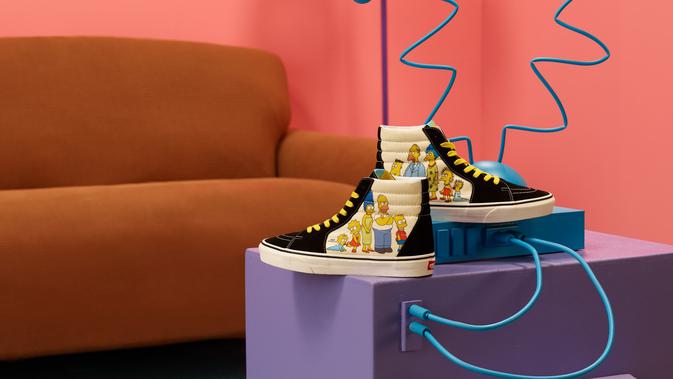 Kolaborasi Vans  X The Simpsons untuk  Koleksi Sepatu  Anak  
