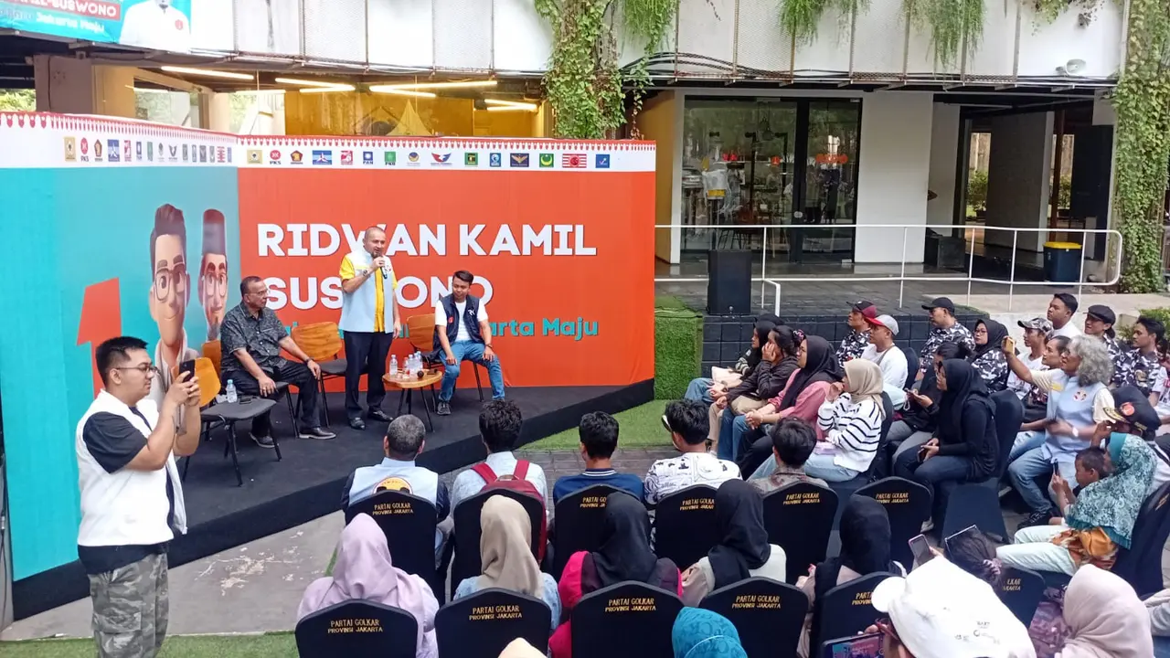 Ketua Relawan RIDO Muda, Rafli Maulana, di Kantor Tim Pemenangan RIDO, DPD Golkar DKI Jakarta, Cikini, Jakarta Pusat (Istimewa)