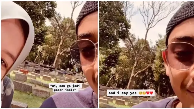 Viral Pria Ini Nyatakan Cinta di Makam Nenek Kekasihnya, Curi Perhatian