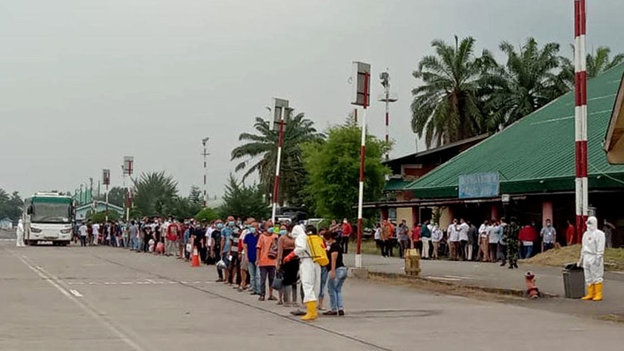 TKI tiba di eks Bandara Polonia Medan