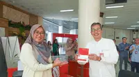 Direktur Utama bankjatim Busrul Iman saat acara launching Dual Banking Leveraging Model (DBLM) pada hari Jumat (6/10) di Banking Hall Bank Jatim Cabang Utama Surabaya