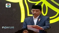 Presiden Jokowi menhadiri acara di Majelis Dzikir Hubbul Wathon sesaat setelah kembali dari kunjungan kerja di Makassar dan Balikpapan.