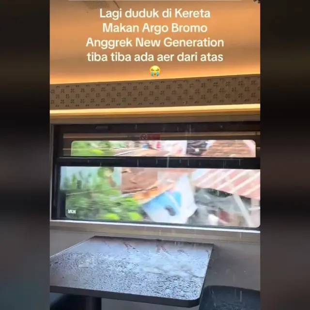 Penumpang Ungkap Kereta Eksekutif New Generation Bocor Padahal Baru Beroperasi.
