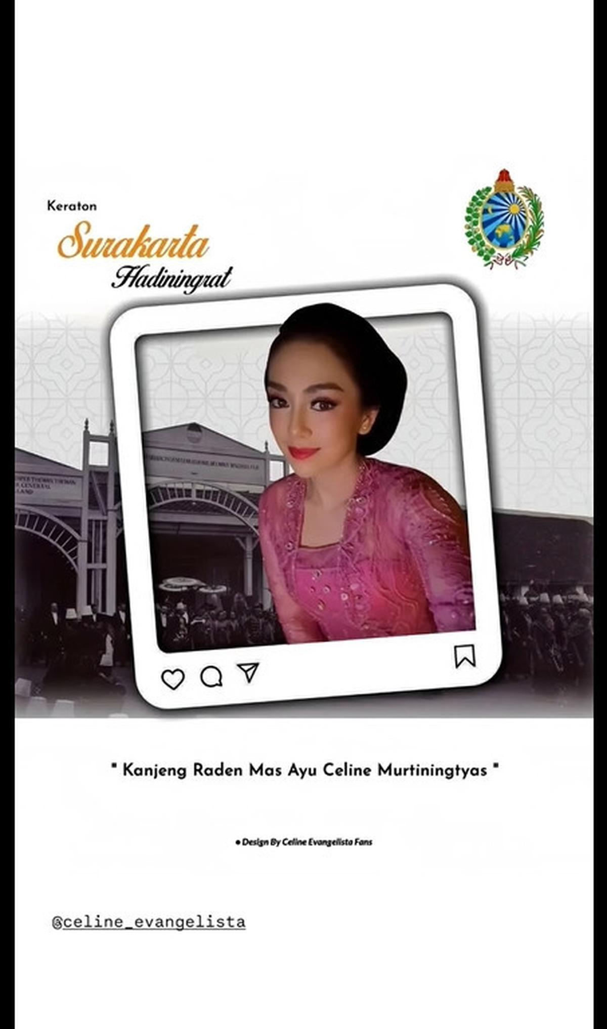 8 Potret Celine Evangelista Mengenakan Kebaya di Acara Royal Banquet Keraton Solo - Mendapatkan Gelar Kebangsawanan