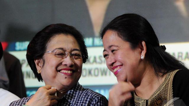 Senyum Megawati Sambut Kemenangan Jokowi-JK