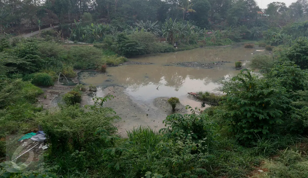Suasana waduk Brigif di Kelurahan Cipedak, Jagakarsa Jakarta, Jumat (6/11/2015). Pembangunan waduk Brigif sudah setahun mangkrak. (Liputan6.com/Yoppy renato)