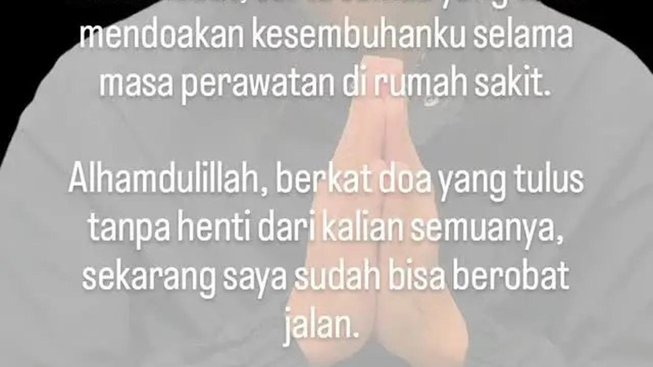 Abdee Slank Sampaikan Kabar Baik, Sudah Bisa Berobat Jalan Setelah Lama Dirawat Intensif di RS