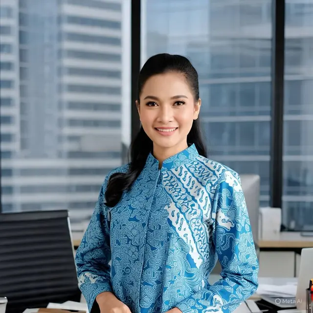 Model Atasan Batik Buat Kerja Atasan Batik Kerah Tinggi