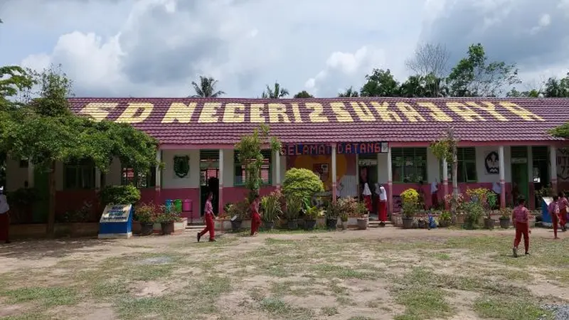 SDN 2 Sukajaya, Desa Mekar Jaya, Kecamatan Bayung Lencir, Kabupaten Musi Banyuasin, Sumatera Selatan (Foto: liputan6.com/Agustina Melani)